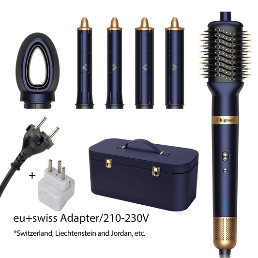 6-In-1 Multi-Styler, Negative Ion Hair Dryer&Airwrap, Powerful Hair Dryer Brush & Multi-Styler with Auto-Wrap Curlers